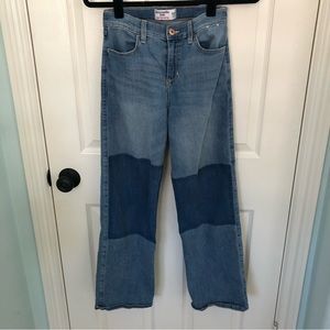Abercrombie Kids High Rise Wide Leg Jeans